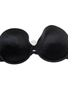 Self Expressions by Maidenform Sz 36C Strapless Plunge Bra Solid Black